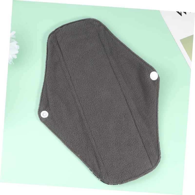 OHPHCALL 5pcs Bamboo Fiber Sanitary Napkin Reusable Period Pads Washable