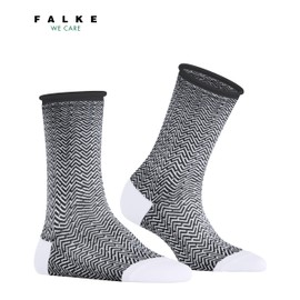 FALKE Women's Active Breeze Socks Breathable Sustainable Lyocell Cooling Fresh Foot Climate Reinforced Women's Socks with Pressure-free Roll Waistband Business Everyday 1 Pair, Black 3000 Clean Break