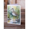 Caroline's Treasures Greater Yellowlegs Bird Greeting Cards Pack of 8
