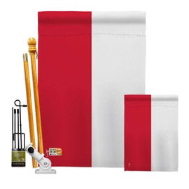 Nationality Poland Garden House Flags Kit Regional Nation International World Country Particular Area Small Decorative Gift Yard Banner Double-Sided Made in USA 28 X 40