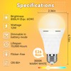 Neporal LITE PRO Rechargeable Light Bulbs, 2600mAh Large Battery Backup