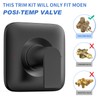 Replacement for Moen Genta LX Matte Black High-Pressure Balancing Modern