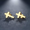 Soulsisters Filigree Stud Earrings with Cross Symbol - Embodies Connection