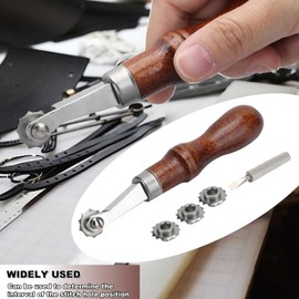 Tracing Wheel,Sewing Wheel Marker with Handle Tracing Fabric Craft Sewing Wheel Stainless Steel Needle Point Tracing Wheel Craft Sewing Wheel Stitch Marker Tool for Leather Paper Fabric