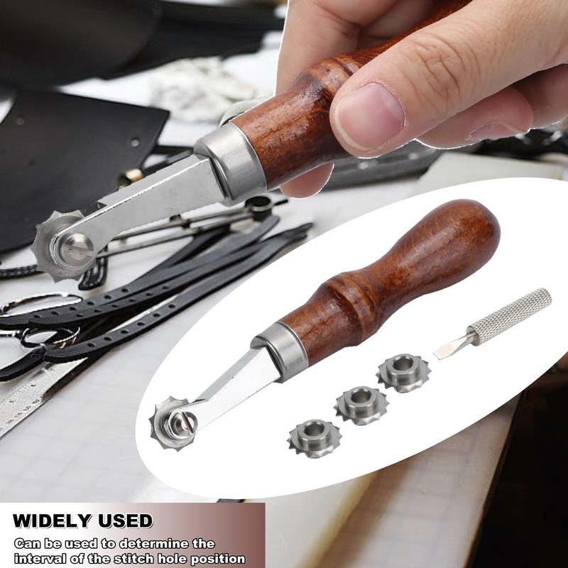 Tracing Wheel,Sewing Wheel Marker with Handle Tracing Fabric Craft Sewing