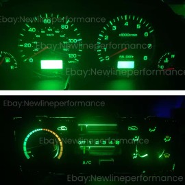 newlineperformanceled Green Cluster + Climate Control LED Bulb kit for Subaru Forester 2001-2002