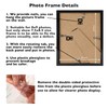 JCJMY 8x9 Picture Frame Black for Wall Hanging or Tabletop,