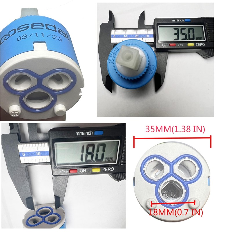 QLXAQLX SEDAL Diameter 35mm Ceramic Faucet Cartridge Replacement for Single