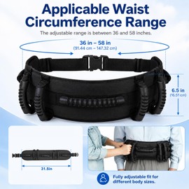 N1NZDYY Gait Belt for Seniors, Transfer Belt with Padded Handle for Elderly
