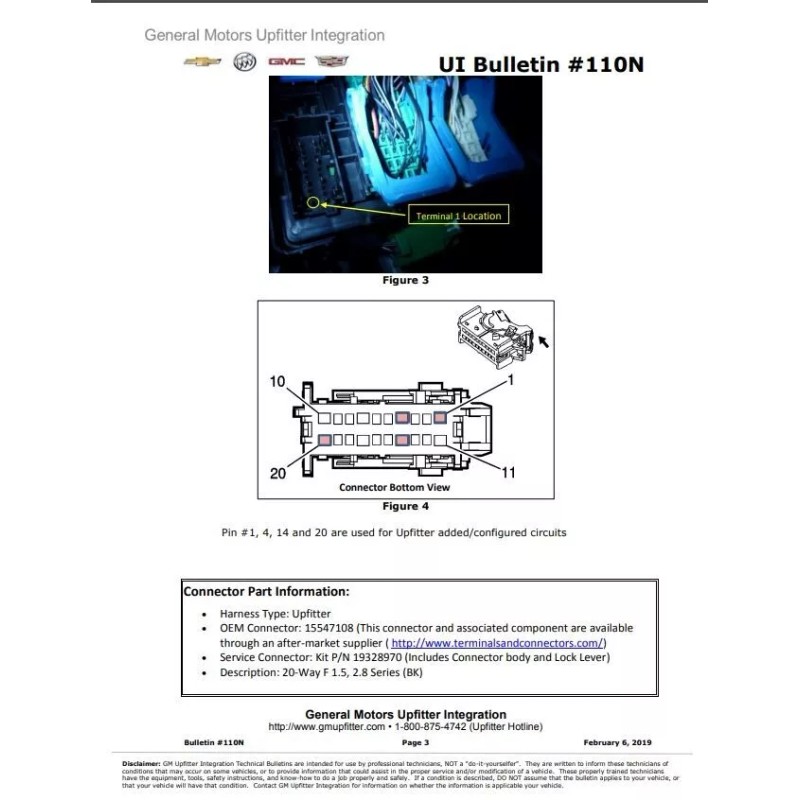 Delphi 2014-2025 GM UPFITTER CHEVY GMC JUNCTION BLOCK CONNECTOR AUX