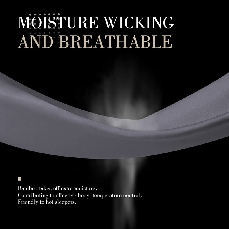 WishSmile Body Bamboo Cooling Pillowcases Long Pillow Cases Breathable Cool