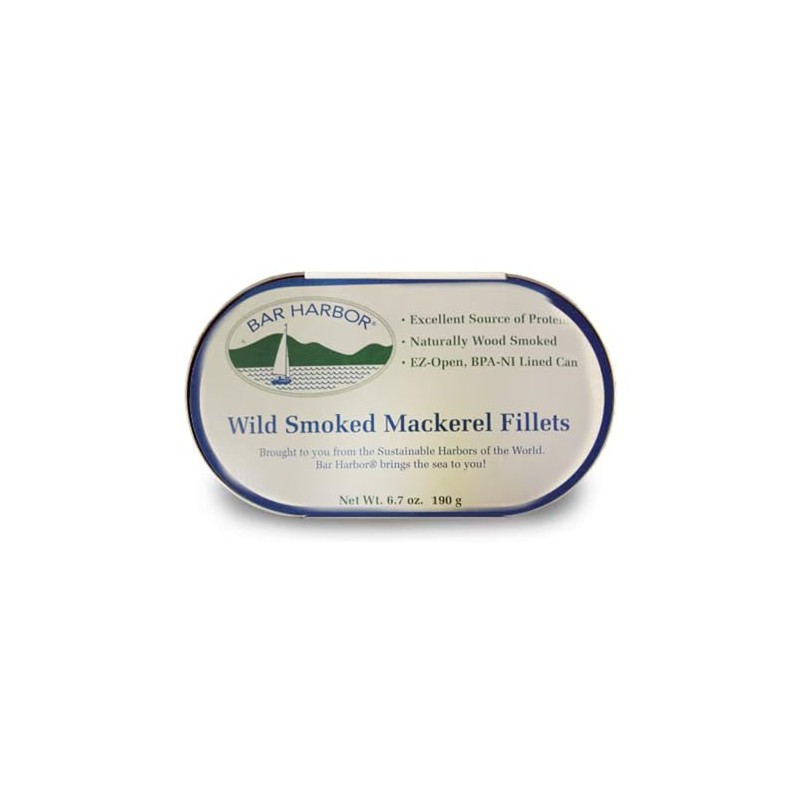Bar Harbor - Mackerel Fillets Wild Smoked - Case of
