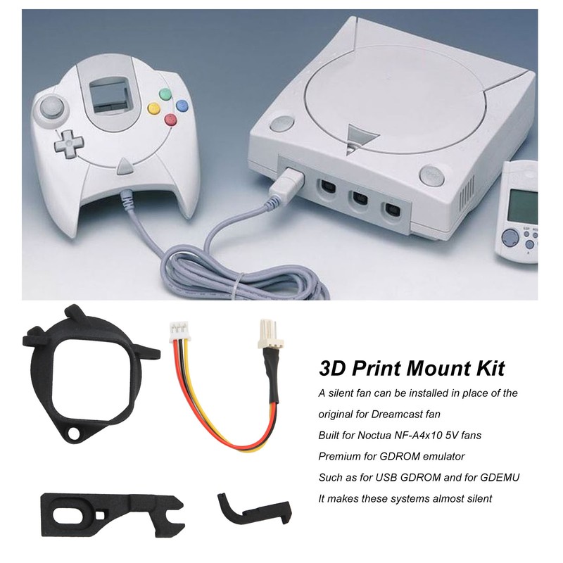 Console Fan 3D Print Mount Kit Replacement Mini Brushless Cooling