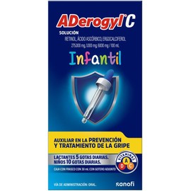 ADerogyl C Children's Liquid Multivitamin Drops with Vitamins A C D - 30 ml