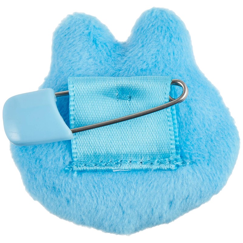 Sekiguchi 535187 11 Piki Cat Plush Badge Blue