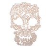 zalati Lace Applique Patch Embroidery Cotton Skull Sewing Badge