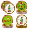 48 Pcs Christmas Elf Paper Plates 9 Inch Disposable Plates