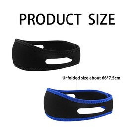 TTPSRY Chin Strap Anti Snoring Chin Strap Airflow Jaw Strap for Sleep Apnea Adjustable Chin Strap to Keep Mouth Effective Snoring Solution Pack of 2