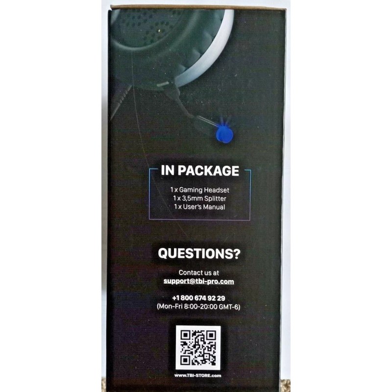 TBI Pro Engineering IMBA V8 Gaming Headset - Black/ Blue