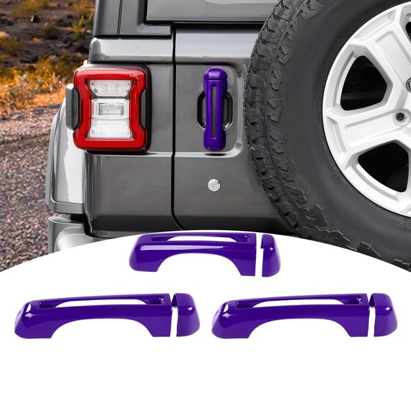 PDKLIN for Jeep JL Tailgate Door Handle Cover Trim Fit