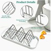 UVULAS 304 Stainless Steel Wavy Soap Dish, Self Draining Shampoo