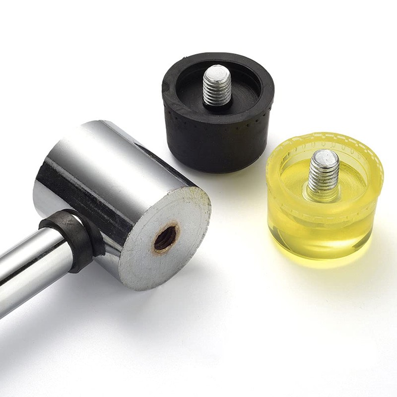 Rubber Hammer Head 35mm Yellow Rubber Hammer Head Replacement Installation