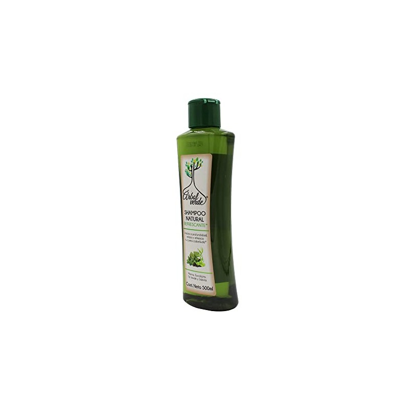 Arbol Verde Shampoo Natural Refrescante con Menta, Eucalipto, Té Verde
