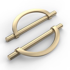 Amerdeco UK0044 Pack of 6 Furniture Handles, Zinc Alloy Gold Cabinet Handles, Kitchen Handles, 128 mm Hole Spacing, Drawer Handles, Drawer Handles, Handles for Kitchen Cabinets, Wardrobe