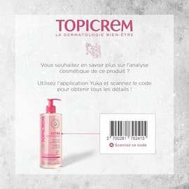 TOPICREM Gel Limpiador Corporal Suave - Pieles sensibles y secas - 500 ml