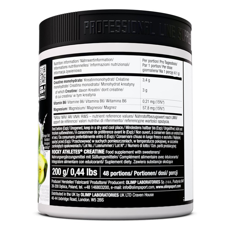 Olimp Rocky Athletes® Creatine - 200 g, Sour Apple Punch