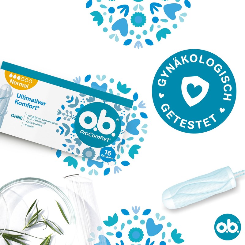 o.b. ProComfort Normal Tampons for Medium to Stronger Days with