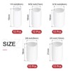 sourcing map 50pcs Round Rubber End Caps Protective Caps 6mm