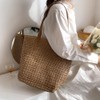 Large Straw Beach Bag for Womens, Straw Handbag Woven Tote