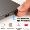 10-Pack USB Port Dust Covers – Black USB Protector Caps