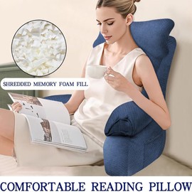 YDCEULARDOH Reading Pillow for Bed,arm Pillows for Adults,Bed Pillow for Sitting up,Reading & Bed Rest Pillows,tv Pillow,Gaming Pillow,Back Pillow for Couch or Floor