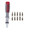 1/4 Ratchet Screwdriver with Drive Bit Assortment Set Bidirectional Magnetic