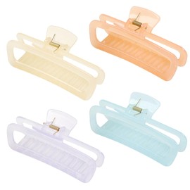 5 Inch Extra Large Claw Clips for Women – Rounded Unbreakable Jumbo Hair Clips for Thick Hair, Strong Hold Non-Slip XL Hair Accessories for Women & Teen Girls