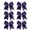 Cheerleader Bows 8 Inch Comb Color Cheerleader Ponytail Holder with