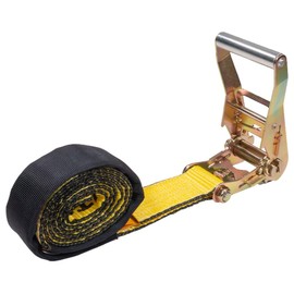 Mytee Products Underlift Tie Down 2" Heavy Duty Strap with Ratchet for Towing - Under Reach Tie-Down Straps - Used to Wrap The Underlift Bar and Vehicle Axle to Tow - 7,000 lbs WLL