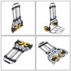 LiGuVCY Capacity Heavy-Duty Luggage Trolley Cart with Telescoping Handle and