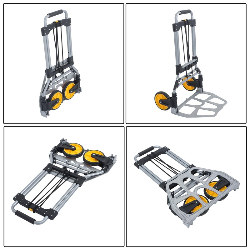 LiGuVCY Capacity Heavy-Duty Luggage Trolley Cart with Telescoping Handle and