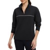 baleaf Women's Fleece Pullover Golf Water Resistant Half Zip Running