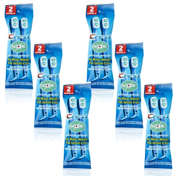 Crest Crest Scope | Mini Brushes-Disposable Toothbrushes with Toothpaste and
