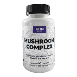Nutrition Mushroom Complex con adaptógenos, nootrópicos y vitamina B para el cansancio | Cápsulas de melena de león, rhodiola rosea y hongo cordyceps