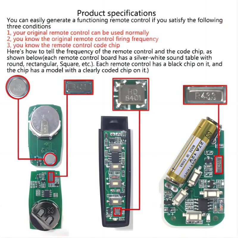 Universal Copy Remote Key Smart Home Remote Control Key Fob,