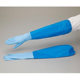 ST76085 No.380 Nitrile Thin Arm Cover Included, L, Blue