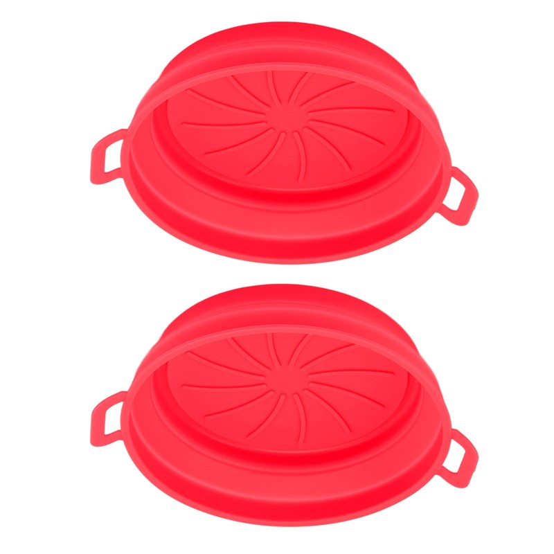 2 PCS Fryer Silicone Basket Nonstick Silicone Liners Fryer Pot