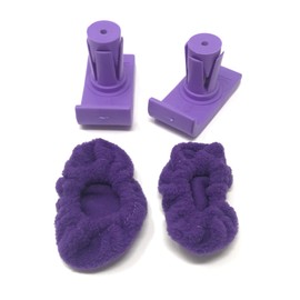 Bundle: Flexfit Universal Ski Glides with GlideSocks (Purple)
