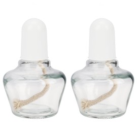 stonylab Alcohol Lamp, Pack of 2 150ml Glass Bunsen Burner Classic Style Low Temperature Lab Fuel for Lab Use No Alcohol Included