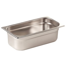 Vogue K936 Stainless Steel 1/3 Gastronorm Pan, 7.5 L Capacity, 200 mm Depth